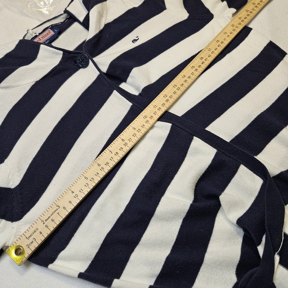 Vineyard Vines 100% Cotton Striped Lightweight Sweater Size Large - Picture 3 of 11